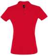 11347 Ladies Perfect SOL'S Ladies Perfect Cotton Piqué Polo Shirt Red colour image